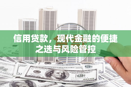 丰宁信用贷款，现代金融的便捷之选与风险管控