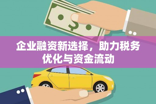 丰宁企业融资新选择，助力税务优化与资金流动