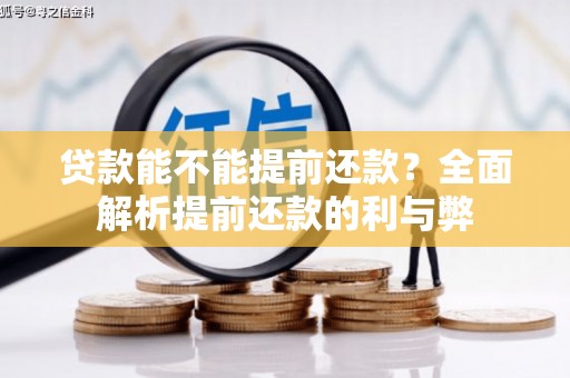 丰宁贷款能不能提前还款？全面解析提前还款的利与弊