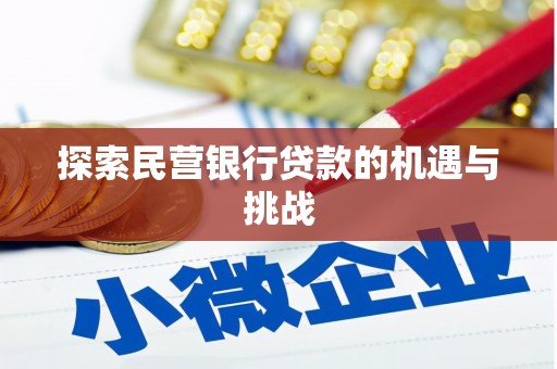 丰宁探索民营银行贷款的机遇与挑战