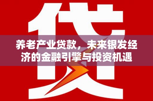 丰宁养老产业贷款，未来银发经济的金融引擎与投资机遇