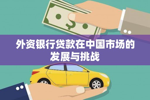 丰宁外资银行贷款在中国市场的发展与挑战