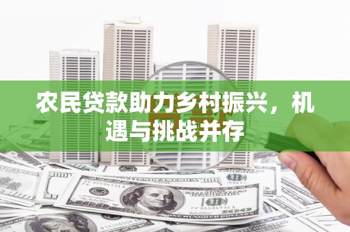 丰宁农民贷款助力乡村振兴，机遇与挑战并存