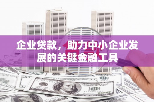 丰宁企业贷款，助力中小企业发展的关键金融工具