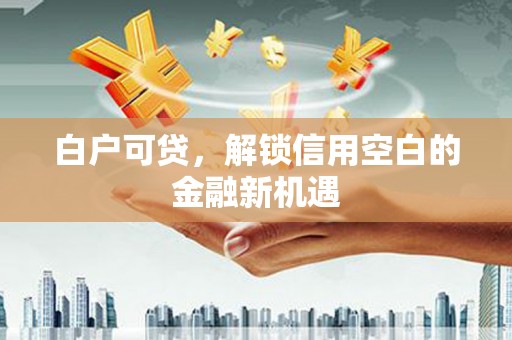 丰宁白户可贷，解锁信用空白的金融新机遇