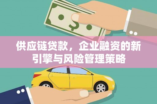 丰宁供应链贷款，企业融资的新引擎与风险管理策略