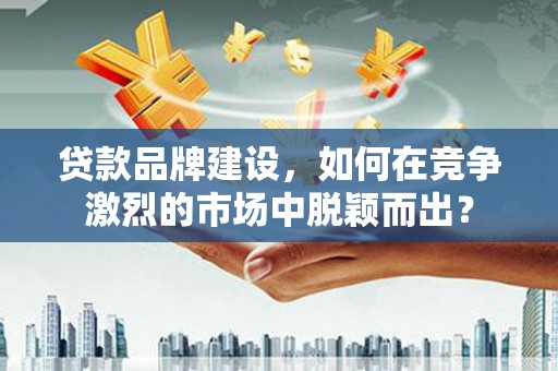 丰宁贷款品牌建设，如何在竞争激烈的市场中脱颖而出？