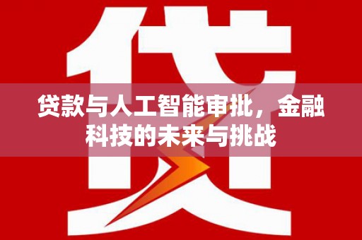 丰宁贷款与人工智能审批，金融科技的未来与挑战