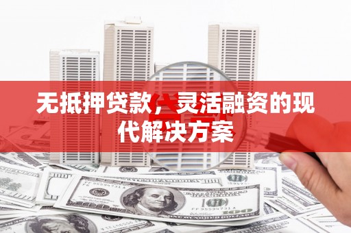 丰宁无抵押贷款，灵活融资的现代解决方案