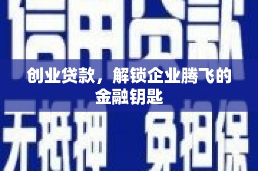 丰宁创业贷款，解锁企业腾飞的金融钥匙