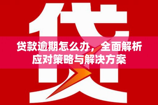 丰宁贷款逾期怎么办，全面解析应对策略与解决方案